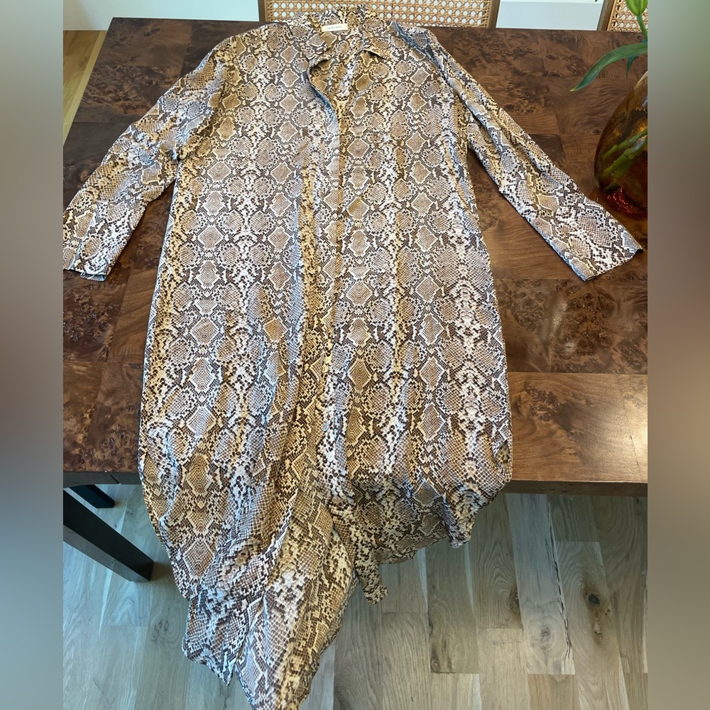 Anine Bing Python Silk Dress